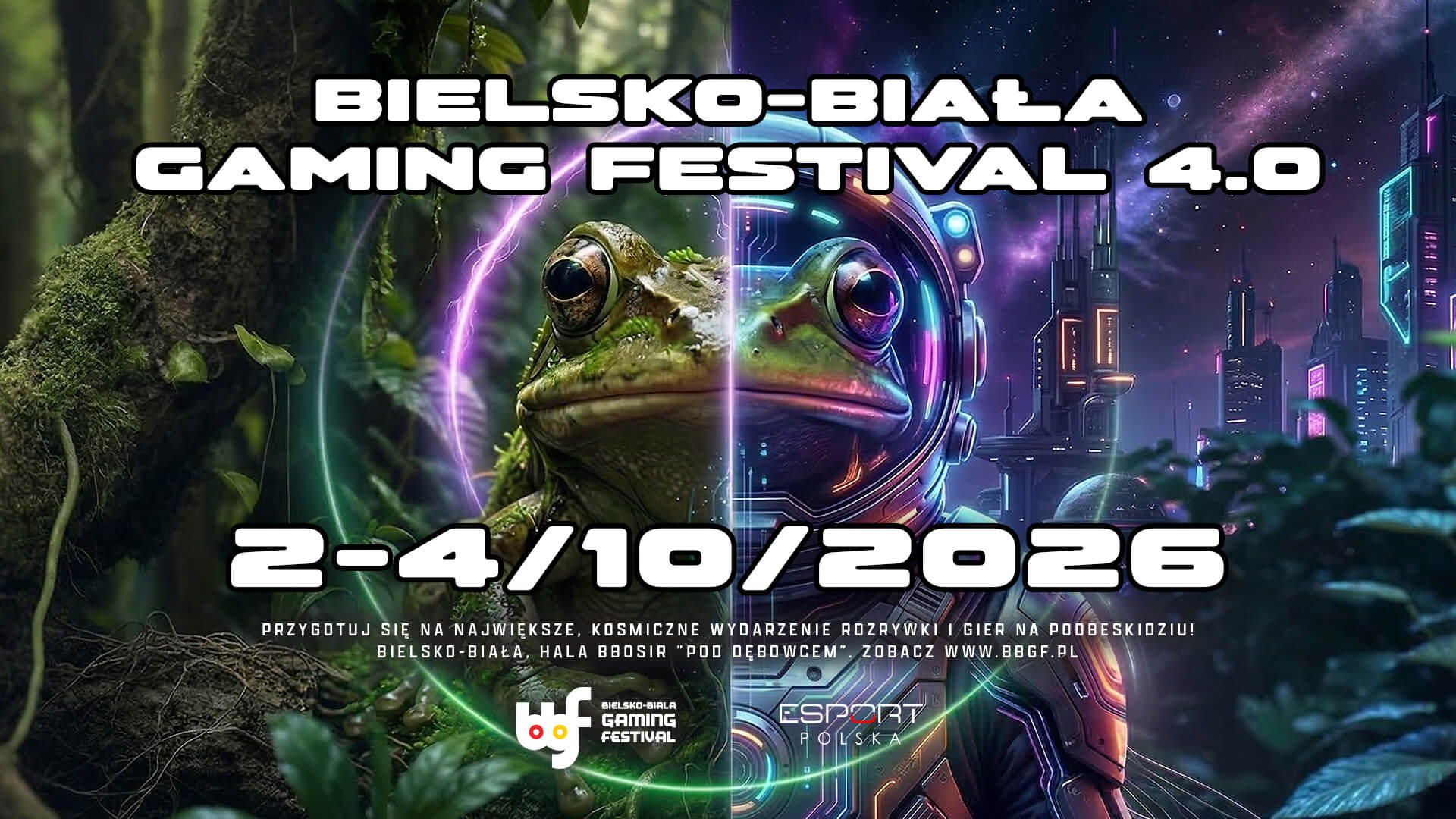 Grafika wydarzenia Bielsko-Biała Gaming Festiwal 4.0